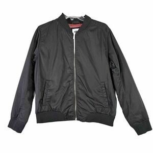 Old Navy Bomber Jacket Women Sz Large Mid-weight Minimalist Classic Soft Cozy